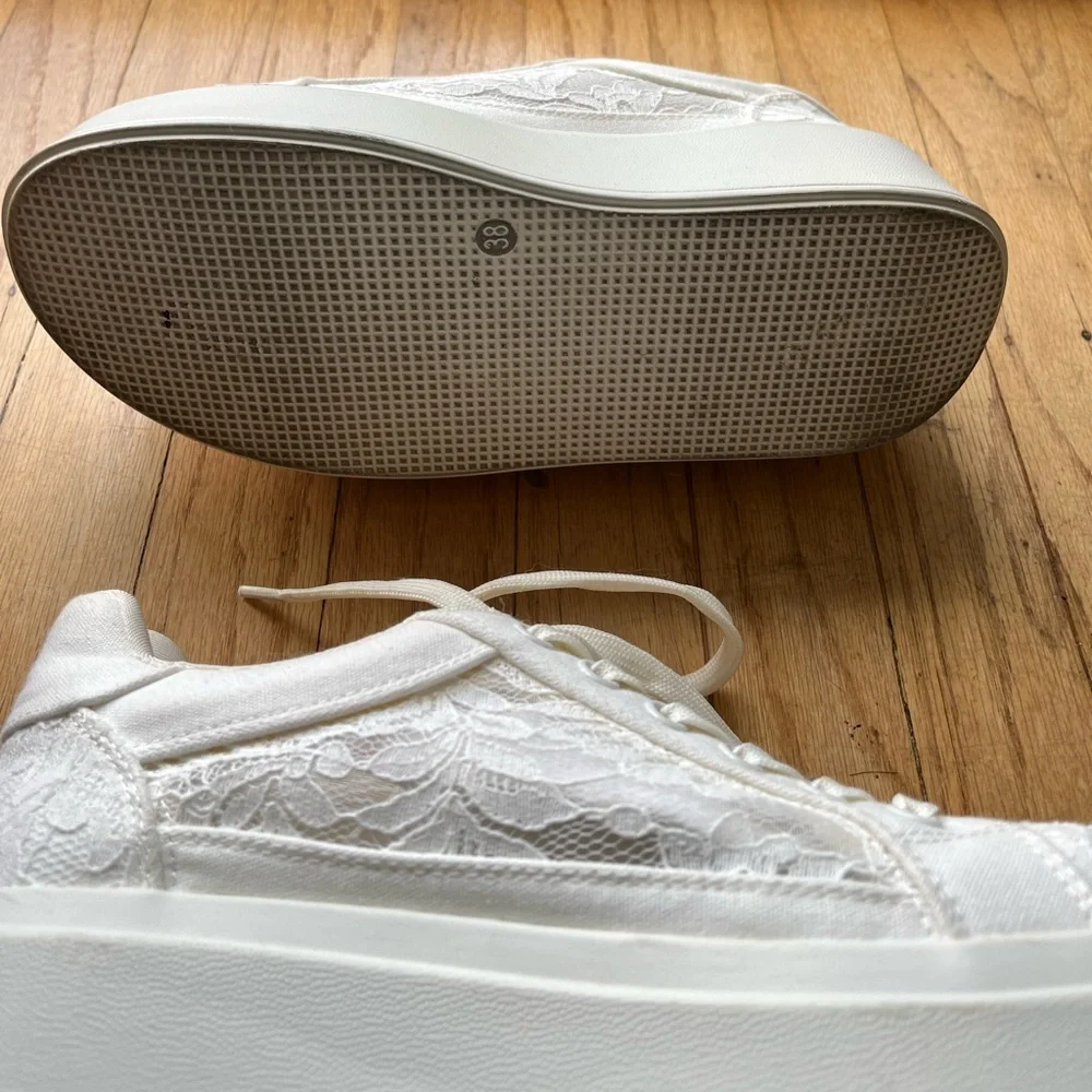 Anna Field White Platform Sneakers